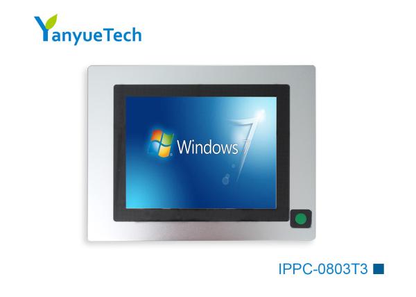 Cheap IPPC-0803T3 8 Inch PC Touch Panel Capacitive Touch HM76 Chip Notebook CPU Dual Network 3 Series 5USB for sale