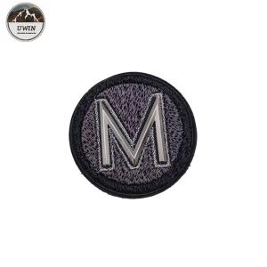 China Simple Personalised Embroidered Patches , Custom Shirt Patches With Stitched Edge Border on sale