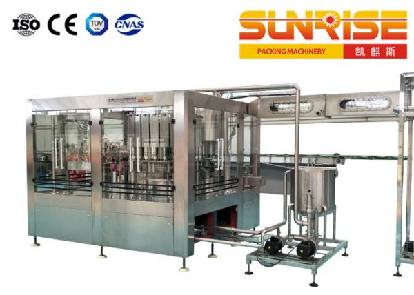 Cheap Washing Capping Fruit Juice Filling Machine 24 Rinsing Heads for sale