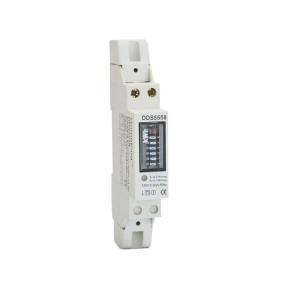 China Cheap Price 1P Single Phase Din Rail Kwh Power din-rail modular energy Meter Register display For Lebanon Market on sale