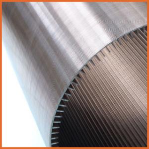 China SS Johnson Wedge Wire Screens Cylinder Liquid Filter With Male - Female Thread on sale