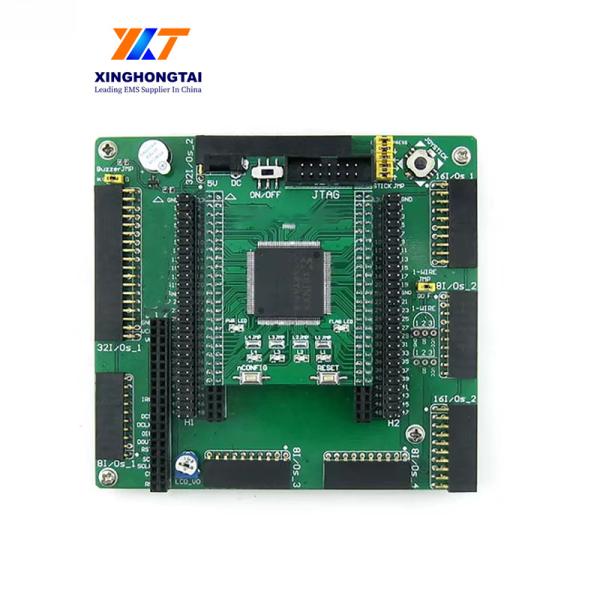 Cheap Min. Silkscreen Text Size 0.2mm Volume PCB Assembly with HASL Surface Finish and Circle Pcb Outline for sale