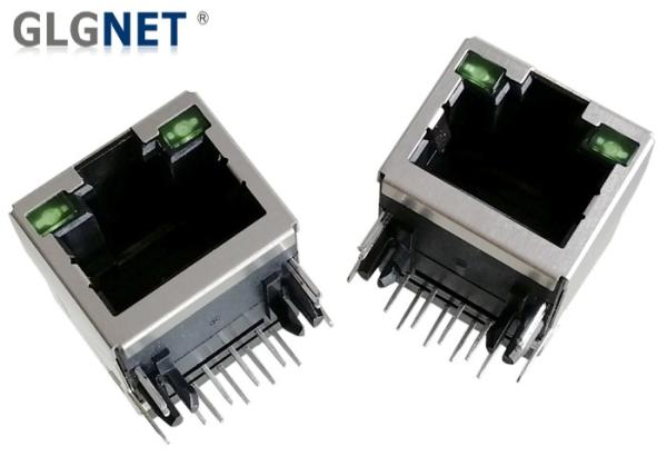Cheap Ethernet Router RJ45 Connector With Magnetics 10 / 100 Through Hole Mounting Type for sale