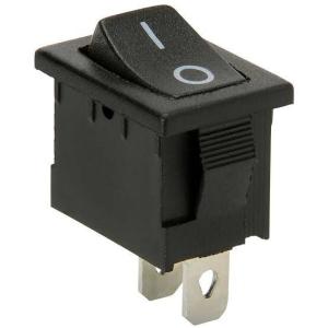 China 6A 250V Passive Electronic Components SPST Copper Boat Rocker Switch 2 Position on sale
