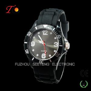 One of the most popular quartz silicone watches color customized  for promotion