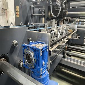 PLC Controlled 75kw Automatic Folder Gluer Stitcher With 1200/Min Stitching Speed