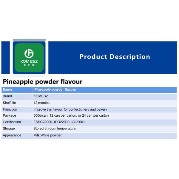 Pineapple Flavor Powder 500g for Biscuits and Confectionery