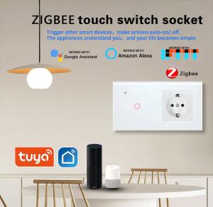 Best Smart Touch Switch Socket Combination Voice Control On Off Outlet Switch With Timing wholesale