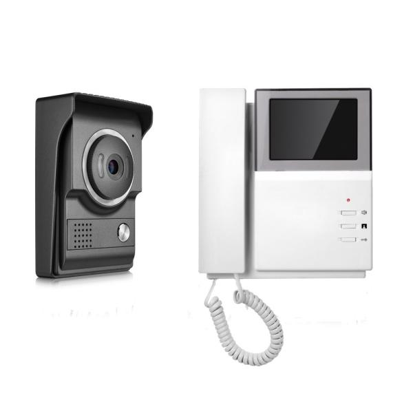 Cheap Doorbell Speaker 4 Wire Video Intercom System 800TVL 4.3 Inch Color Screen for sale