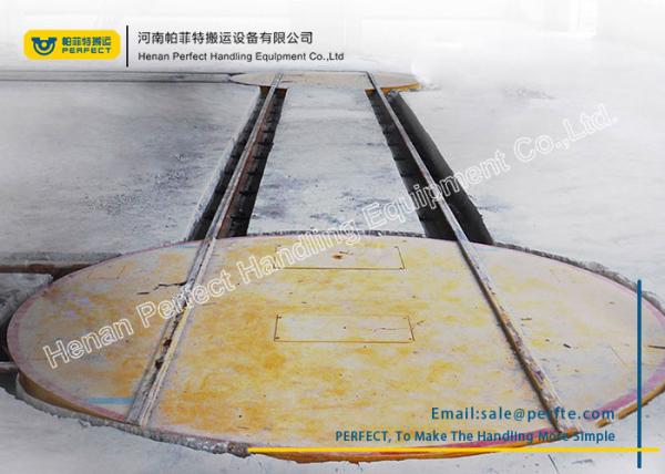 Cheap Poly Directional Movement Material Handling Turntable With Two Cross - Rails for sale