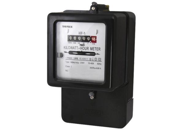 Cheap High Overload 1 Phase  Electromechanical Energy Meter Front Board Installing for sale