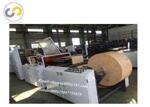 Best Roll feeding square bottom bread paper bag making machine with PP window, pp pouch bag wholesale