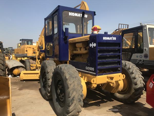 Cheap Second Hand Komatsu Small Motor Grader Gd505  With Well Maintenance for sale