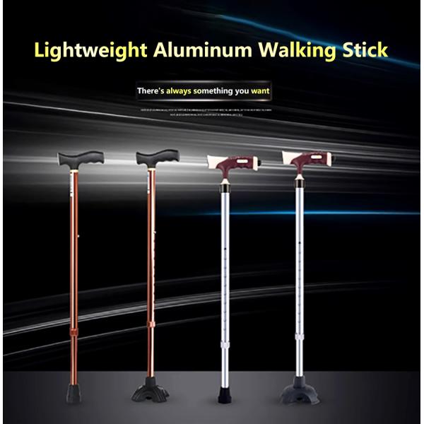 Adjustable Folding Walking Canes 4-Section Foldable Walker Aluminum Walking Cane