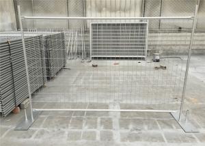 Galvanized temporary fence 84 microns hot dipped galvanized after fabricated 2.1m height x 2.4m width tubing 32mm*1.5