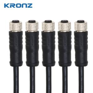 China FPM/FKM Sealed TPU Black M8 Connector with IEC 61076-2-104 Certification on sale