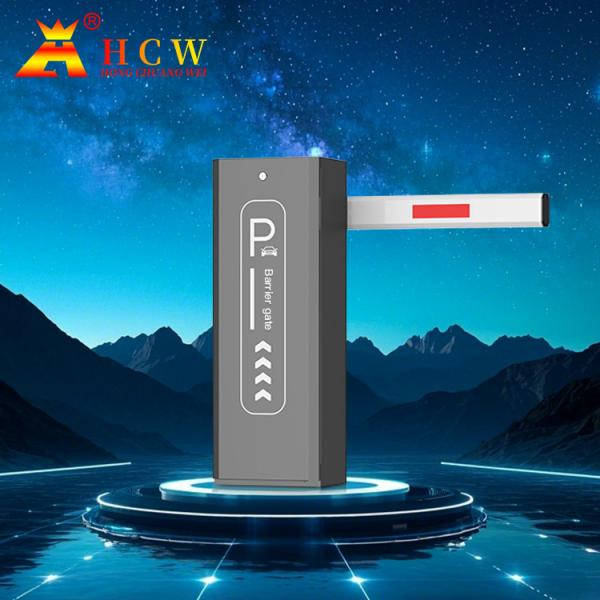 Cheap HCW Electronic RFID Car Parking Barrier Gate Road Crash Barrier With LPR System for sale