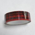 Security tape with perforation line and serial numbers printing