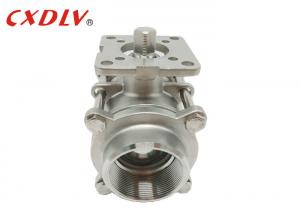 Best Stainless Steel 3pc Female Threaded Ball Valve SS304 SS316 Normal Pressure wholesale