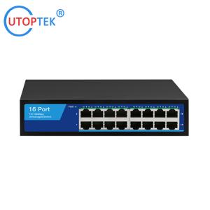 Best China Factory price 10/100Mbps 16port RJ45 Network Ethernet Hub Switch for CCTV Network Using wholesale