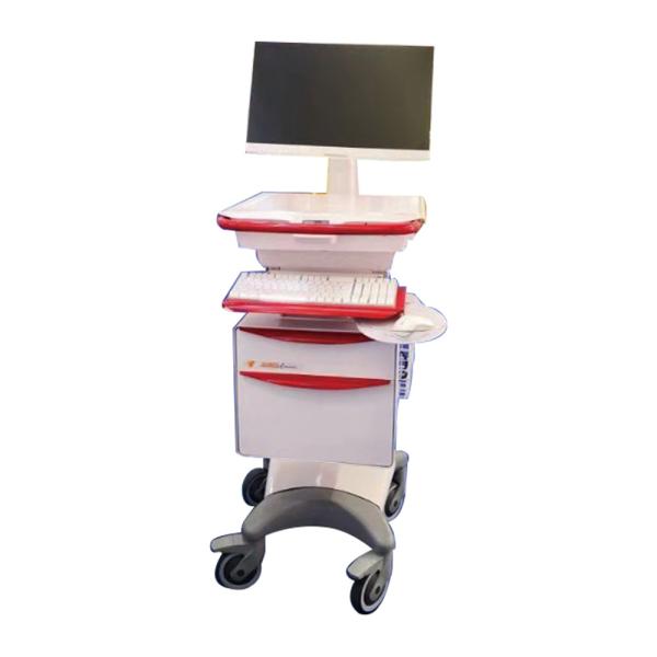 Cheap Adjustable Computer Stands Carts ABS Mobile With Working Table Height  890mm-1290mm for sale