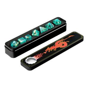 Resin Unique RPG Dice Set Polyhedral Handcraft For Tabletop Gaming