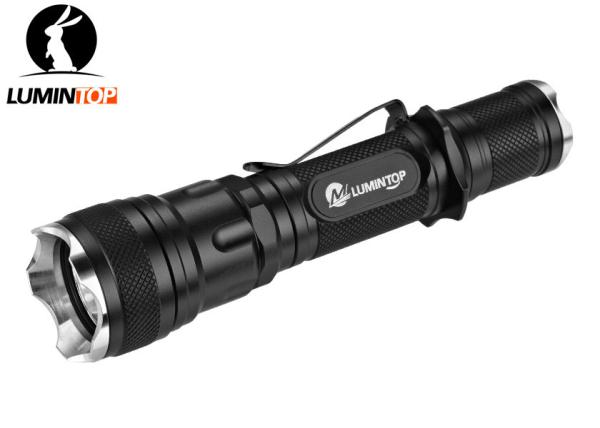 Cheap Black Lumintop Td12 Flashlight , Cree Tactical Flashlight With Remote Controller for sale