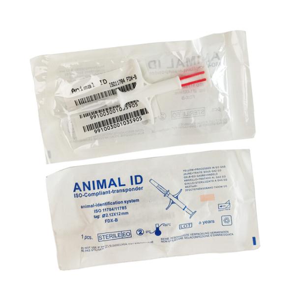 Cheap Barcode Integration Iso Identification Microchip With Bar Code Label 6 Adhesive-Stickers Found Animals for sale