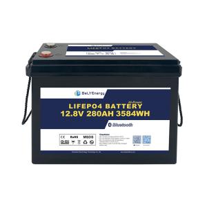 China Customization 5000 Cycles Bluetooth Connectivity 12V 280Ah LiFePO4 Battery Pack on sale