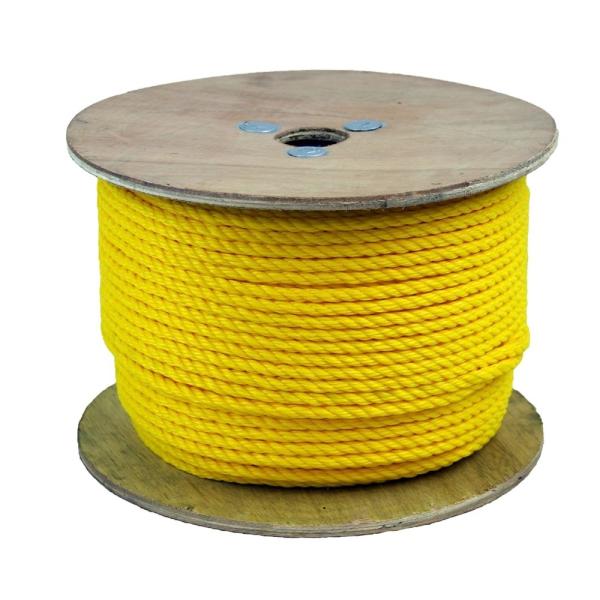 Cheap Yellow Polypropylene Rope Packaging Twisted Rope for Heavy-Duty Mooring Solutions for sale