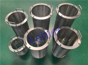 China 20 to 1500 micron Wedge Wire Filter Elements For Automatic Self Cleaning Filters on sale