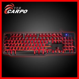 3 colors background light mechanical keyboard