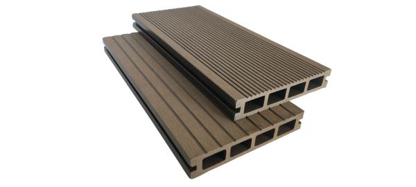 Cheap High Quality WPC Composite Hollow Decking,Durable Composite Decking Flooring,Size:135mm X 25mm for sale