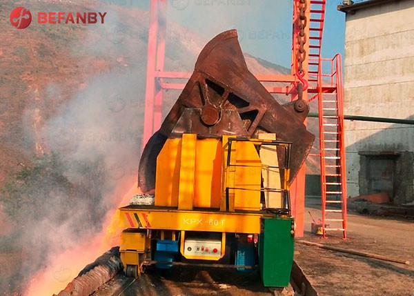 Cheap 15 Tons Ladle Move Customized Transfer Cart for sale