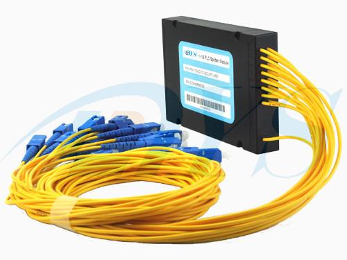 Cheap 1 x 16 PLC Single Mode Optical Fiber Splitter SC/UPC for sale