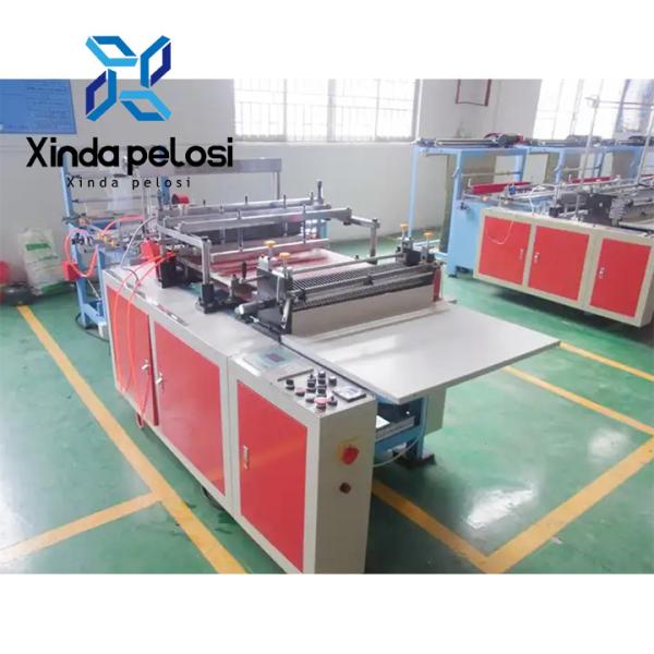 Cheap Double Line Bottom Seal Bopp Pp Plastic Zipper Bag Making Machine Automatic for sale