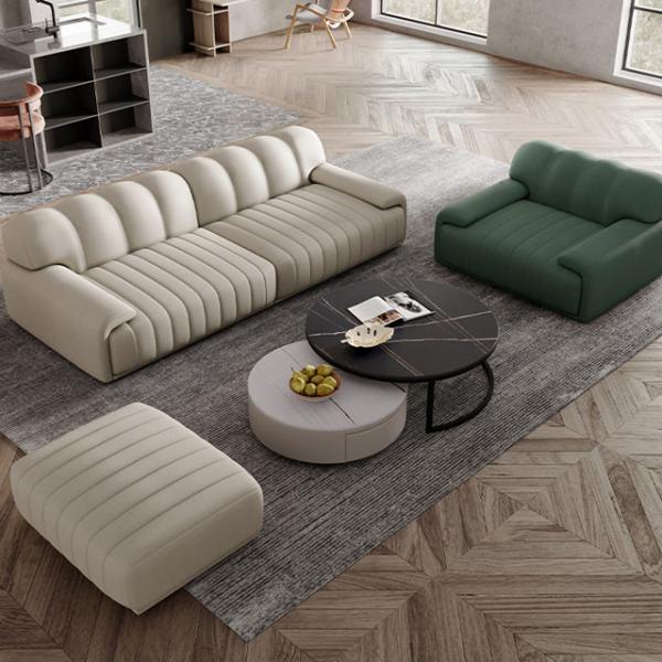 Cheap Nordic Leather Living Room Sofas Multi Functional Leather Sofa Set for sale