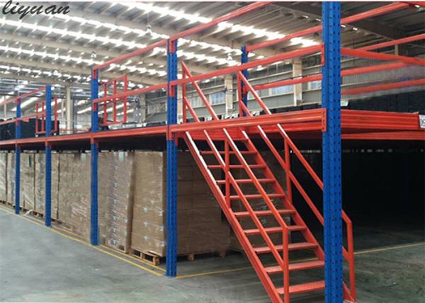 Cheap Steel Mezzanine Floor Construction , Mezzanine Structure RAL Color System for sale