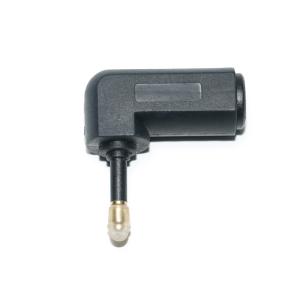 Toslink Optical 90 Degree Right Angle Audio Cable Extension Adapter Stereo Audio Converter 360 Rotates