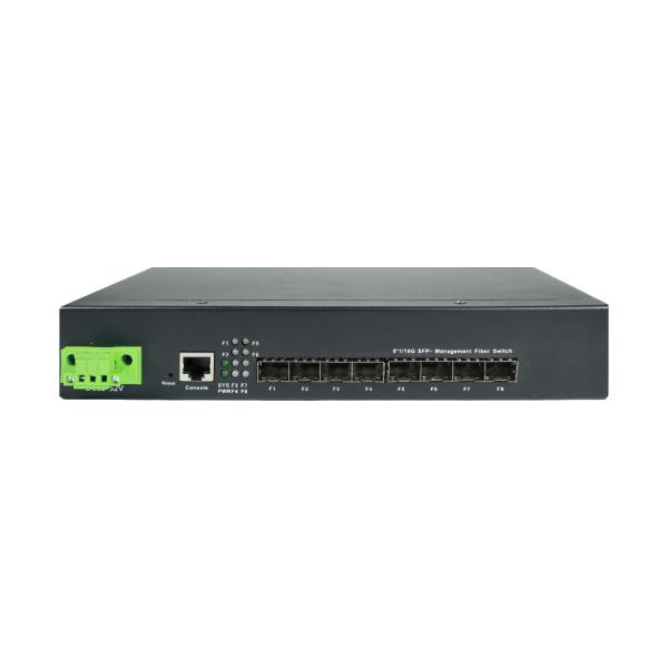 Cheap 8 Port 10G Managed Network Switch Layer 3 Fiber Switch For ISP / Enterprise Network for sale