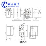 DBI5-S EMI Power Line Noise Filters With Fuse IEC Socket Type