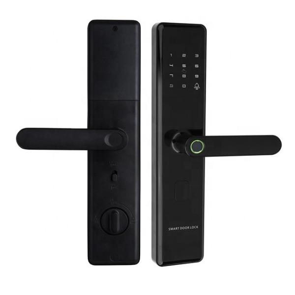 Cheap Fingerprint Touch Smart Door Lock Tuya App Control Unique Chip Encryption Technology for sale