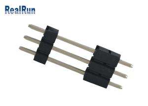 Best PA6T Brass PCB Pin Header 3 Pin 3A 180 Degree Straight Single Row Header Connector wholesale