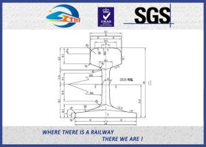 High Tensile EN Standard EN13674-1-2011 Railway Steel Rail UIC54 54E1 Plain Surface