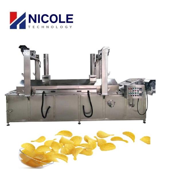 Cheap Continuous Industrial Potato Chips Deep Frying Machine Electric SUS 304 for sale