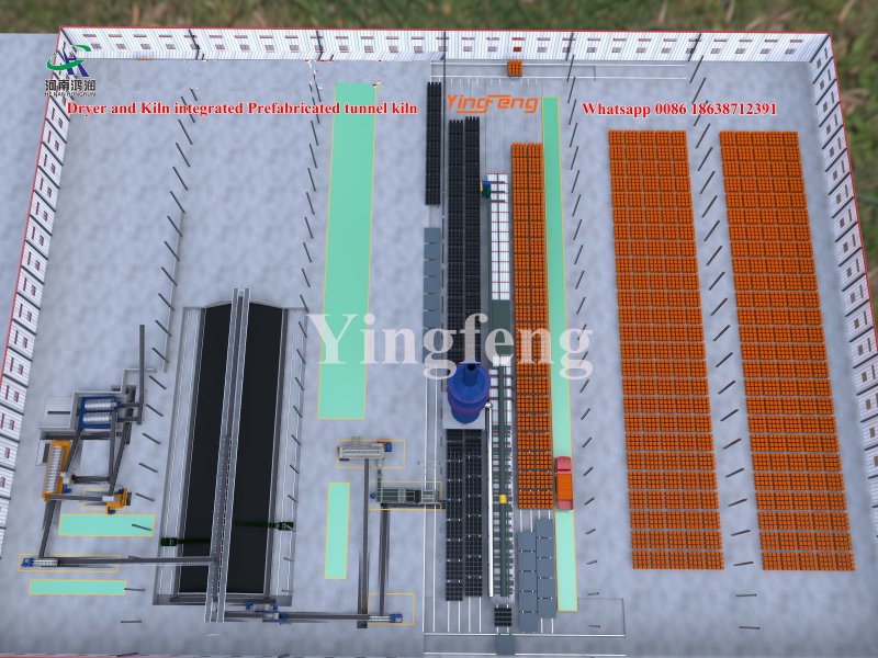 Best Drying-Firing Connected Tunnel Kiln with One-time Stacking and Firing Process for Automated and Mechanized Production wholesale