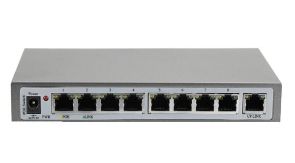 Cheap RJ45 10 100M 120W PoE Ethernet Switch , Automatically Detect PoE Switch 8 Port for sale