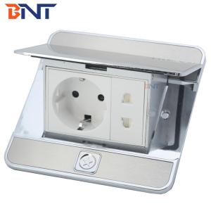 EU plug silver pop up type floor socket box