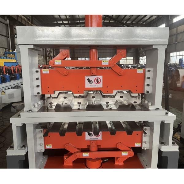 Cheap Double Layer Deck Floor Roll Forming Machine Chain Drive 2 Inches 3 Inches Compsite for sale
