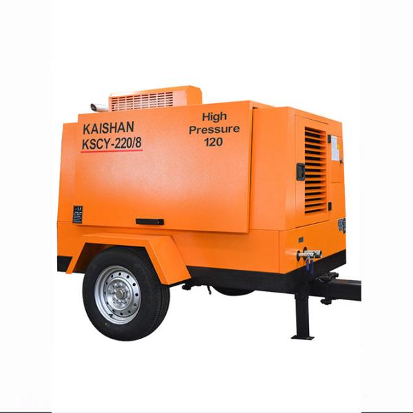 Cheap Air Discharge 220cfm 8bar Portable Air Compressor Gtl Power for sale